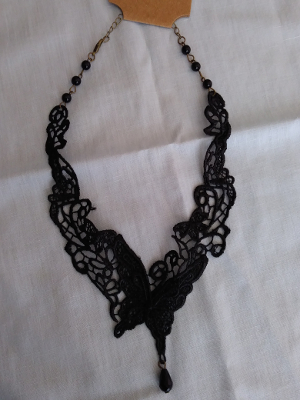 Lace Butterfly Choker